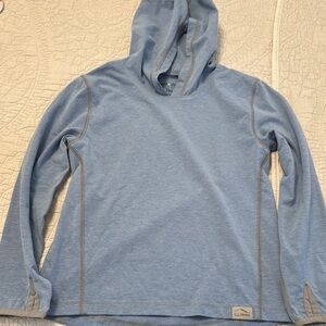 L.L. Bean Blue Pullover Hoodie Sweatshirt
